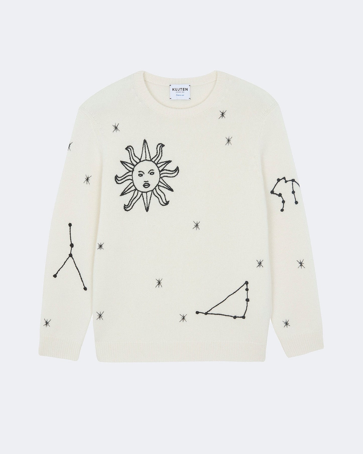 Pull astro oversize blanc - Kujten packshot