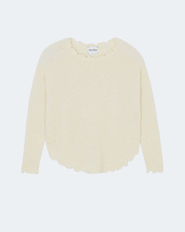 Pull Mela Bouclette ecru - Image principale