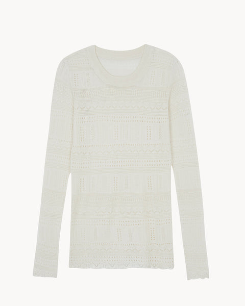 Top Semeti Pointelle blanc - Image 4