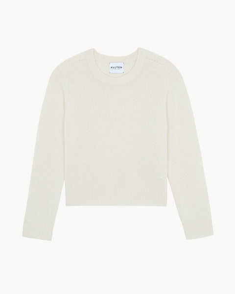 Pull Caroline Lin beige chiné - Image principale