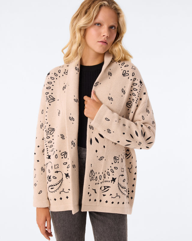 Gilet Cody Bandana beige organic - Image principale