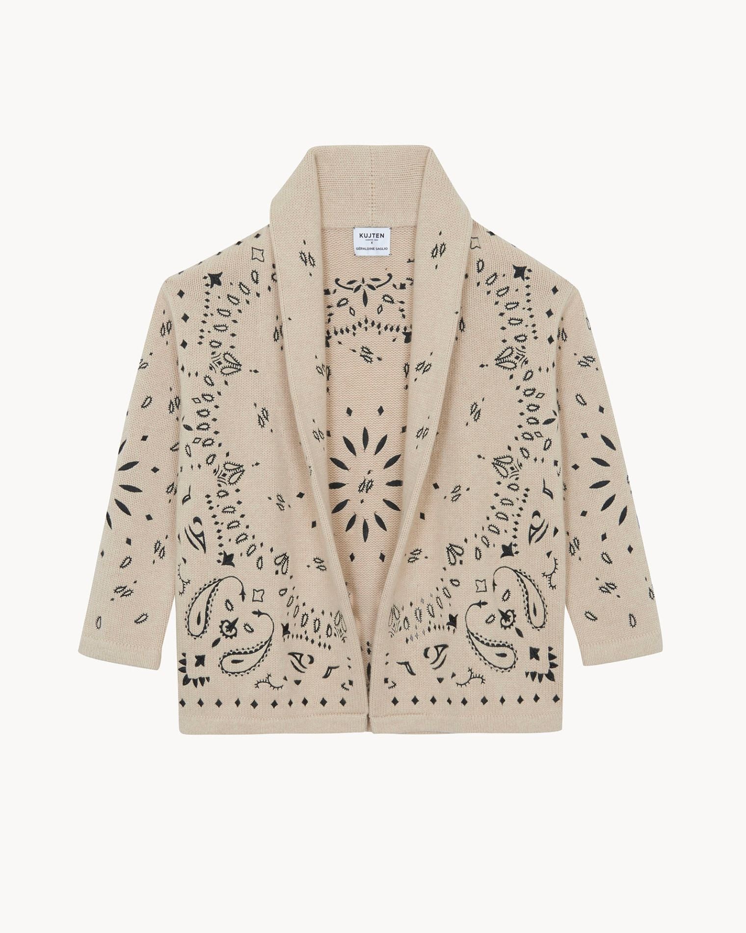 Organic Beige Cashmere Vest | Kujten Cashmere