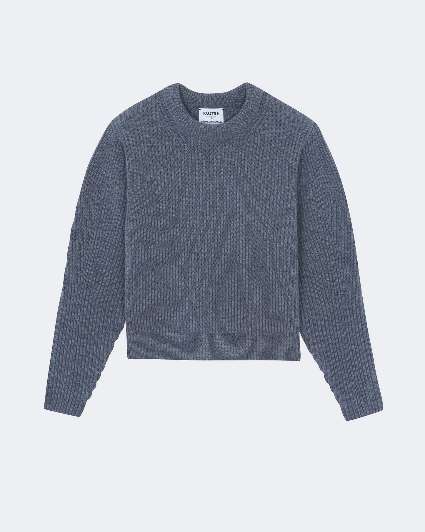Pull en cachemire gris pour femme - Kujten packshot