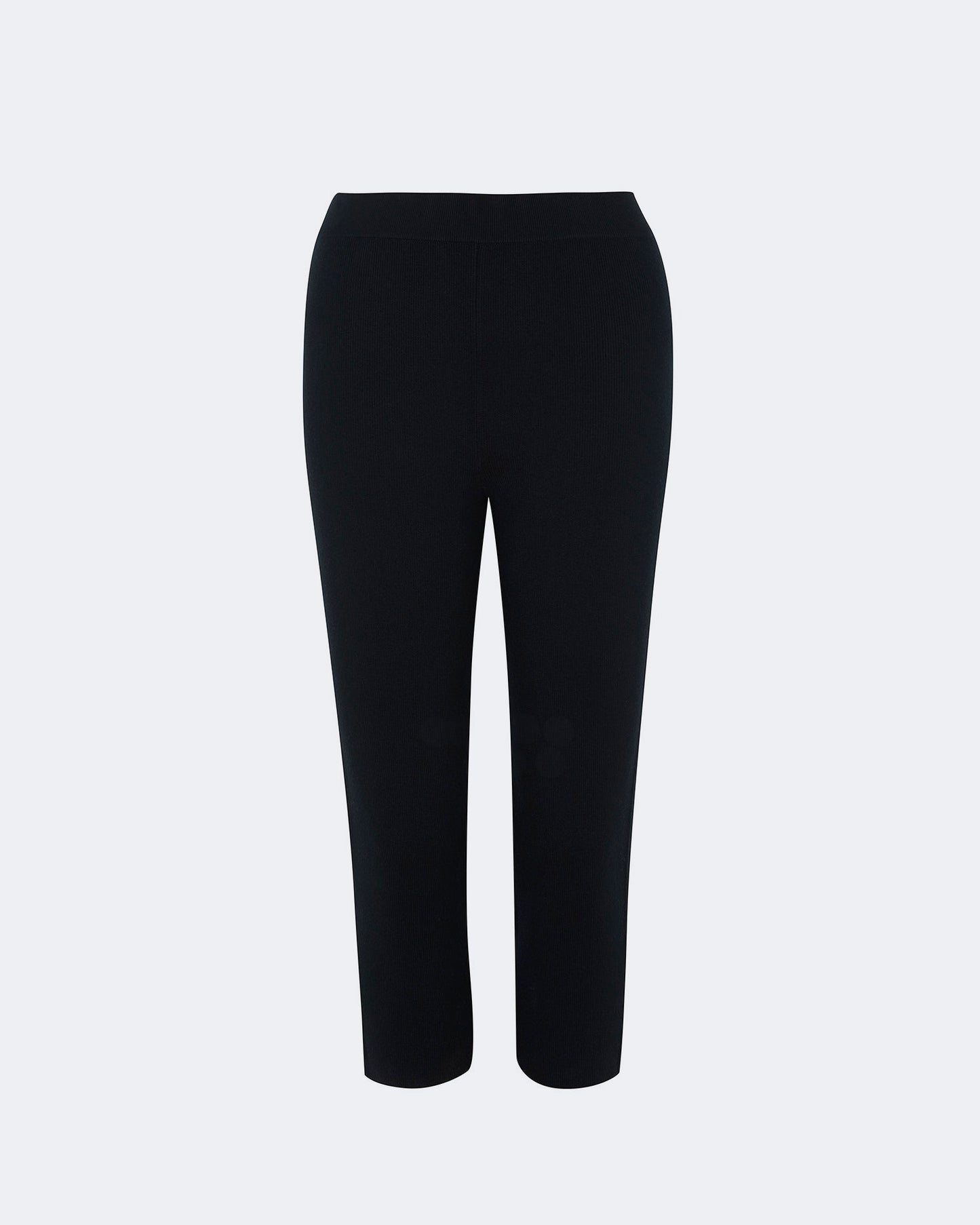 Pantalon en cachemire & soie noir pour femme - Kujten packshot