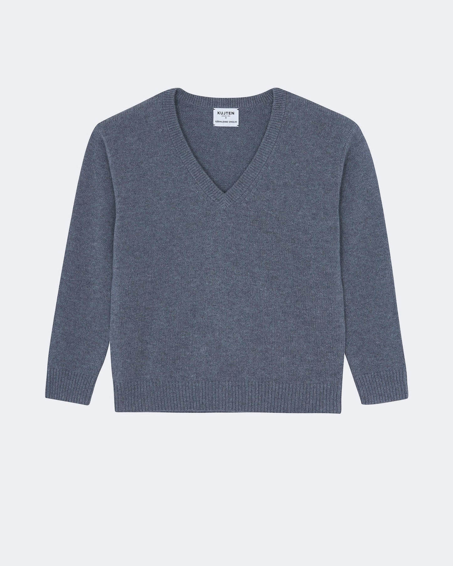 Pull en cachemire gris pour femme - Kujten packshot