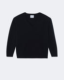 Pull en cachemire noir pour femme - Kujten packshot