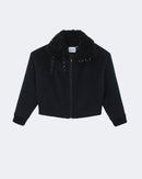 Veste en cachemire noir pour femme - Kujten packshot