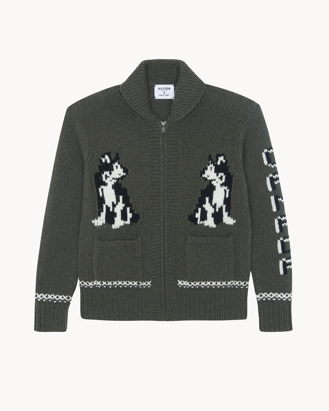 Précommande | Gilet Peggy Dog Head kaki foncé - Image principale