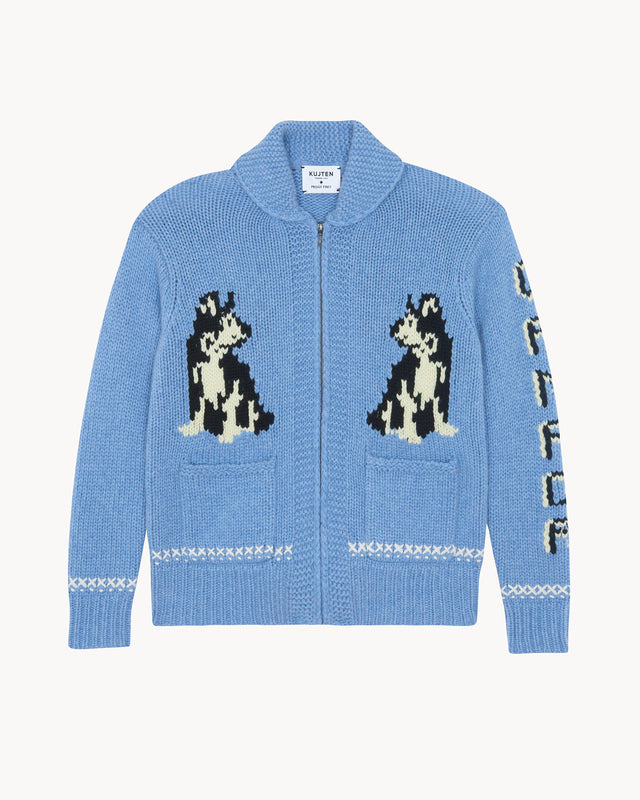 Précommande | Gilet Peggy Dog Head bleu acier - Image principale