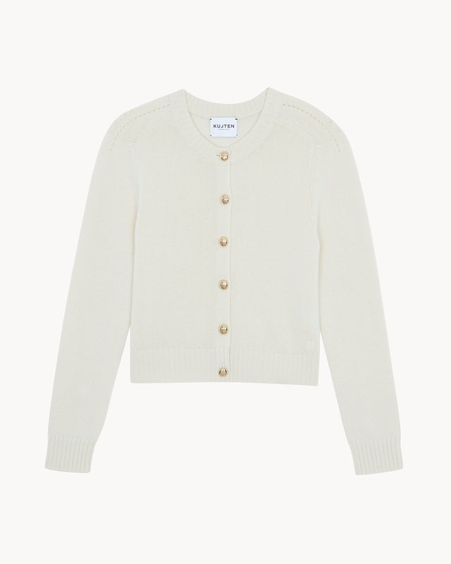 Cardigan Caroline Cardi Bijou blanc - Image principale