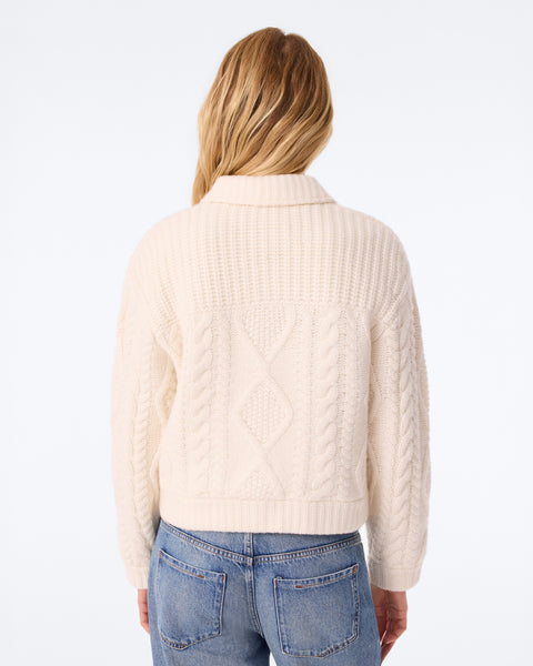 Veste Arya Cable blanc - Image 3