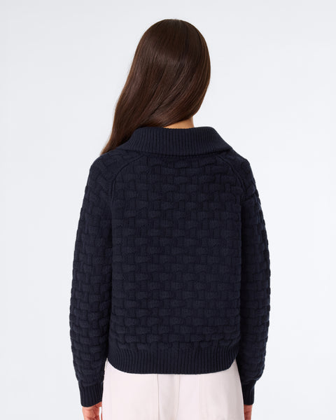 Pull Latoya Matelina bleu marine foncé - Image 4
