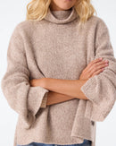 Pull Cristy taupe mouliné