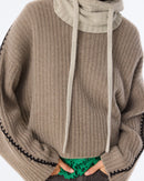 Pull Ilana kaki chiné