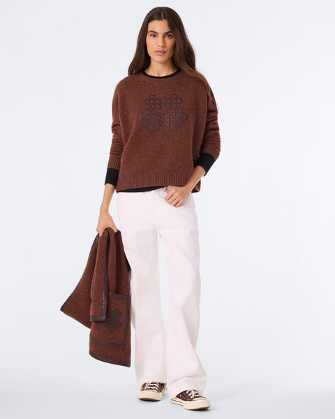 Sweater Amelie Leather Pecan Brown - Image 2