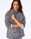 Gilet Cody Bandana Bico gris flanelle
