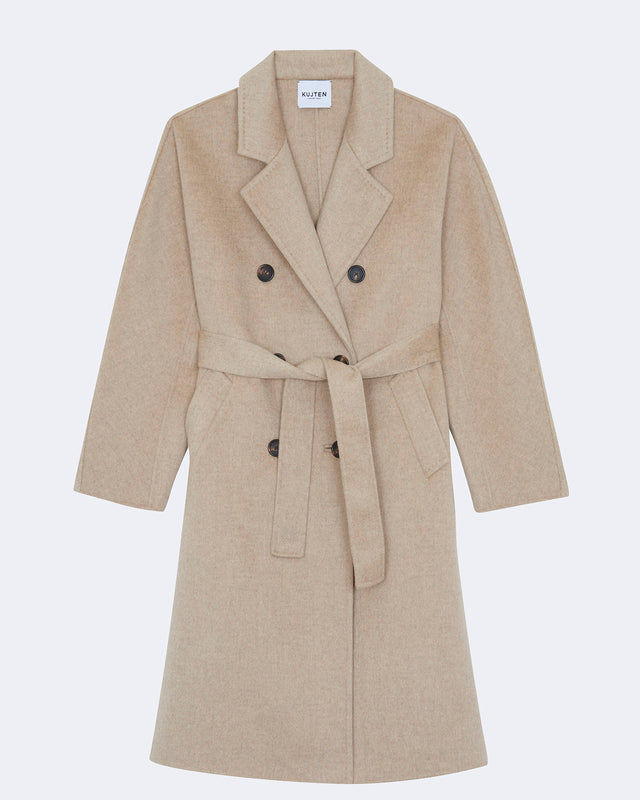 Coat Virna oats white - Image principale