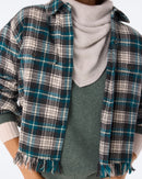 Chemise Norma Quadri gris mouliné