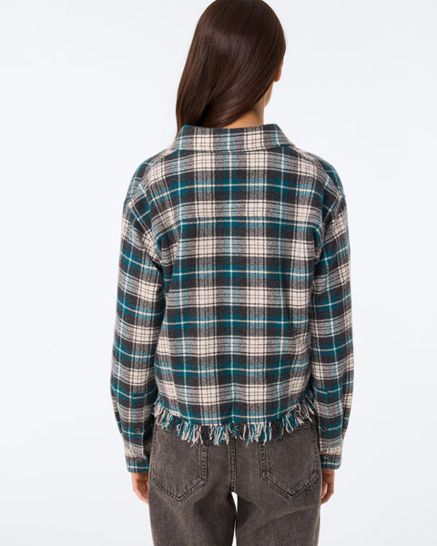 Chemise Norma Quadri gris mouliné - Image 3