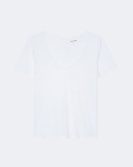 Top en lin blanc pour femme - Kujten packshot