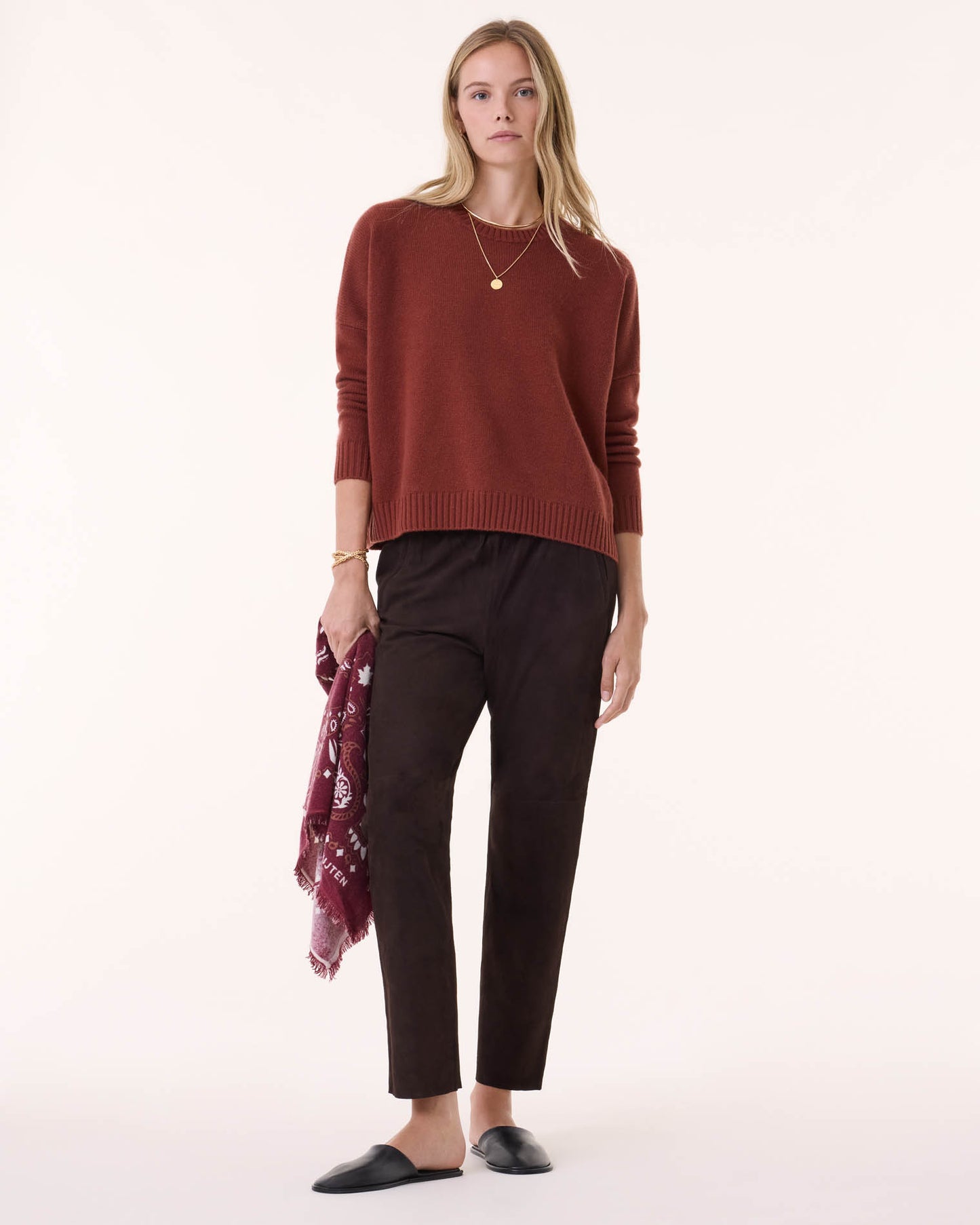 Sweater Romelie earth burgundy