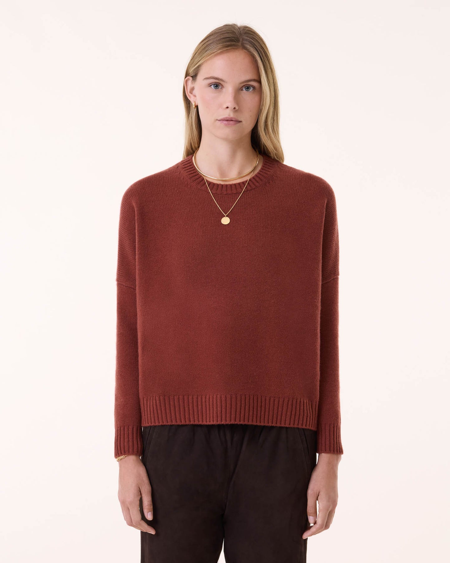 Sweater Romelie earth burgundy