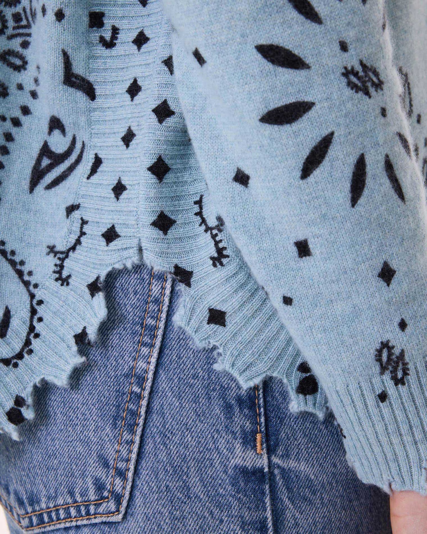 Sweater Mela Bandana vintage blue