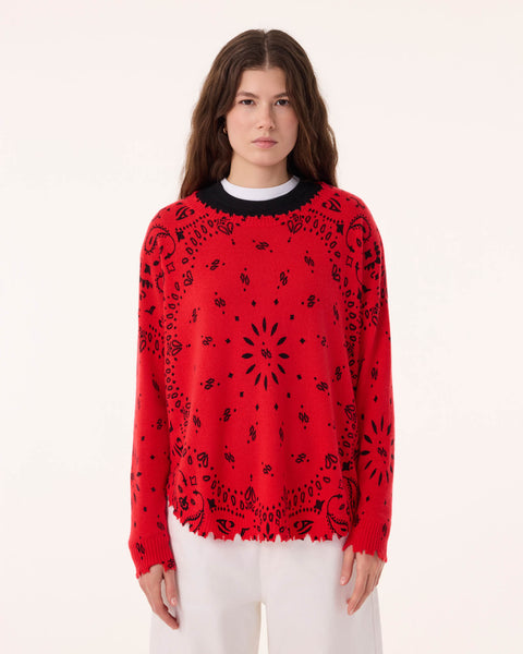 Pull Mela Bandana rouge corail - Image principale