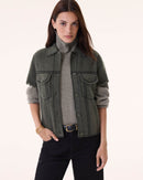 Veste Jessinda kaki foncé