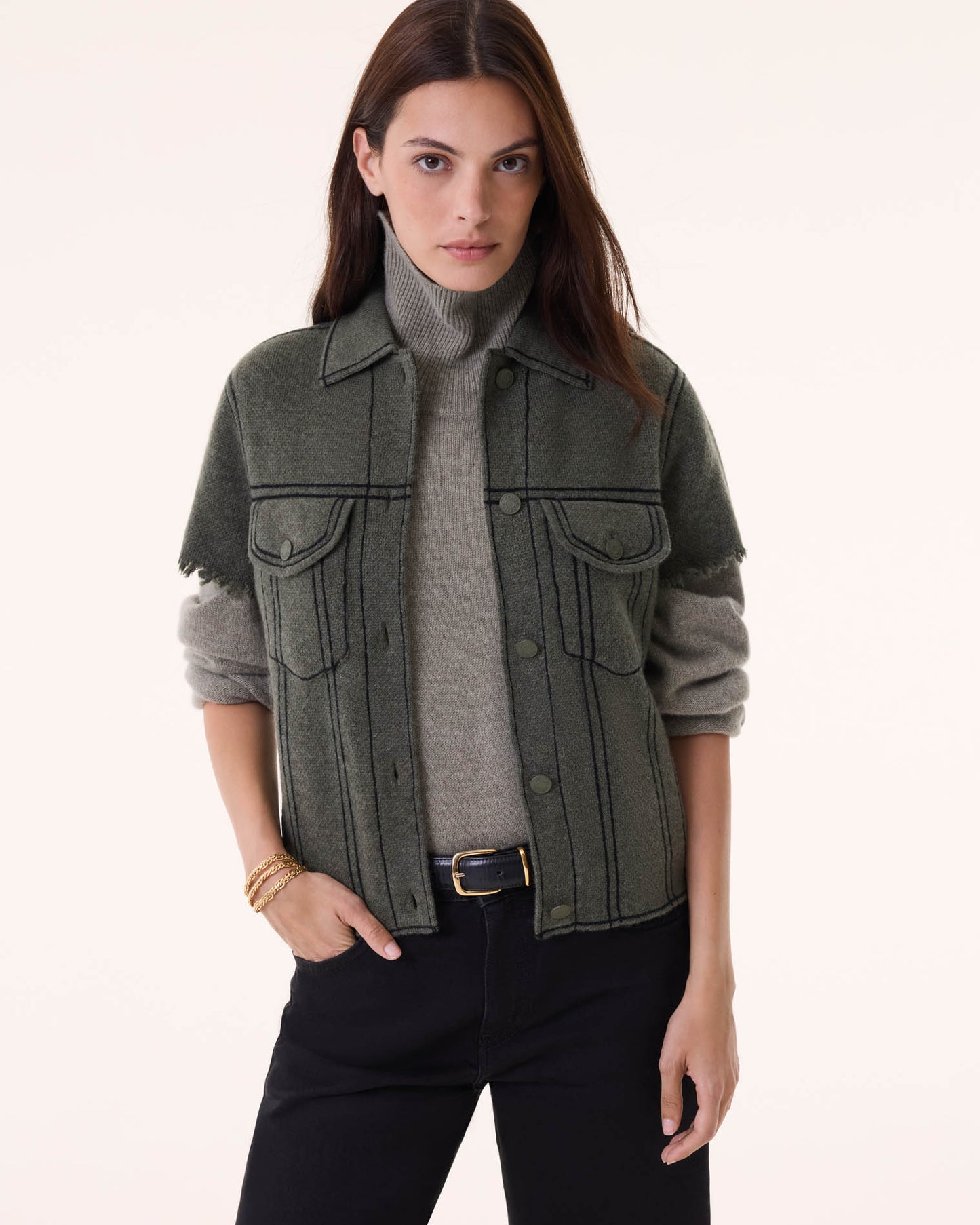 Jacket Jessinda dark khaki