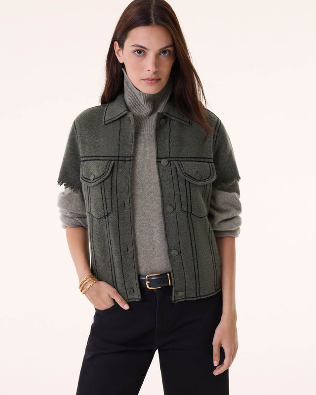 Jacket Jessinda dark khaki - Image principale