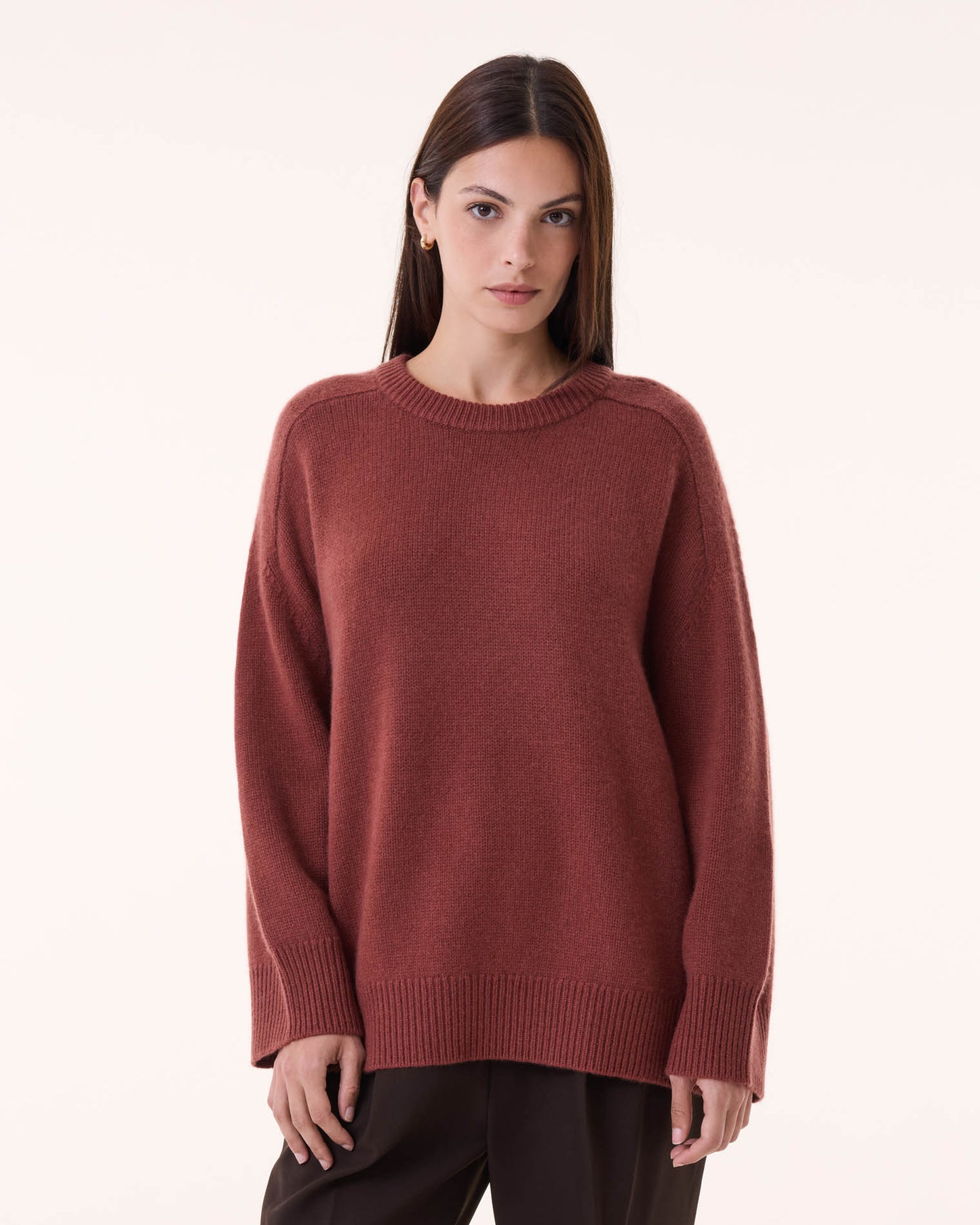Pull Diane bordeaux sienne