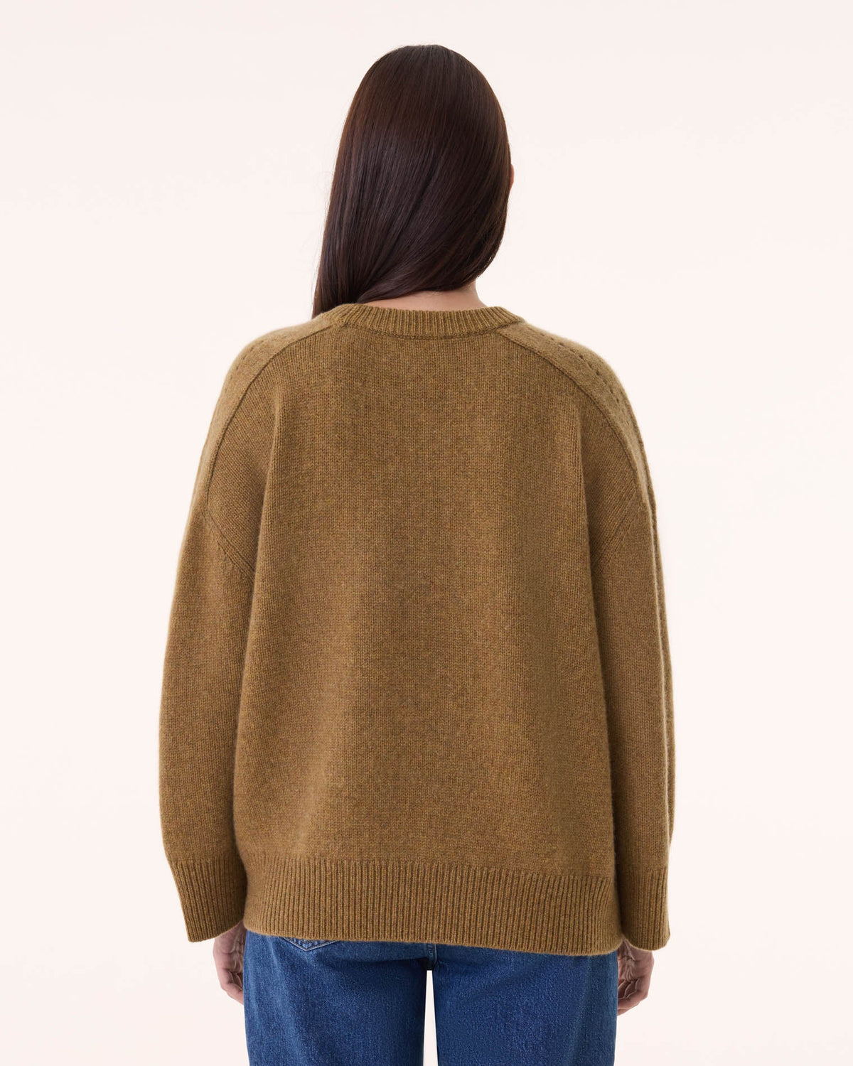 Pull diane tricotage jersey marron - Kujten