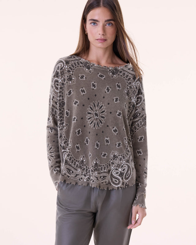 Sweater Mela Bandana Bico marl khaki - Image principale