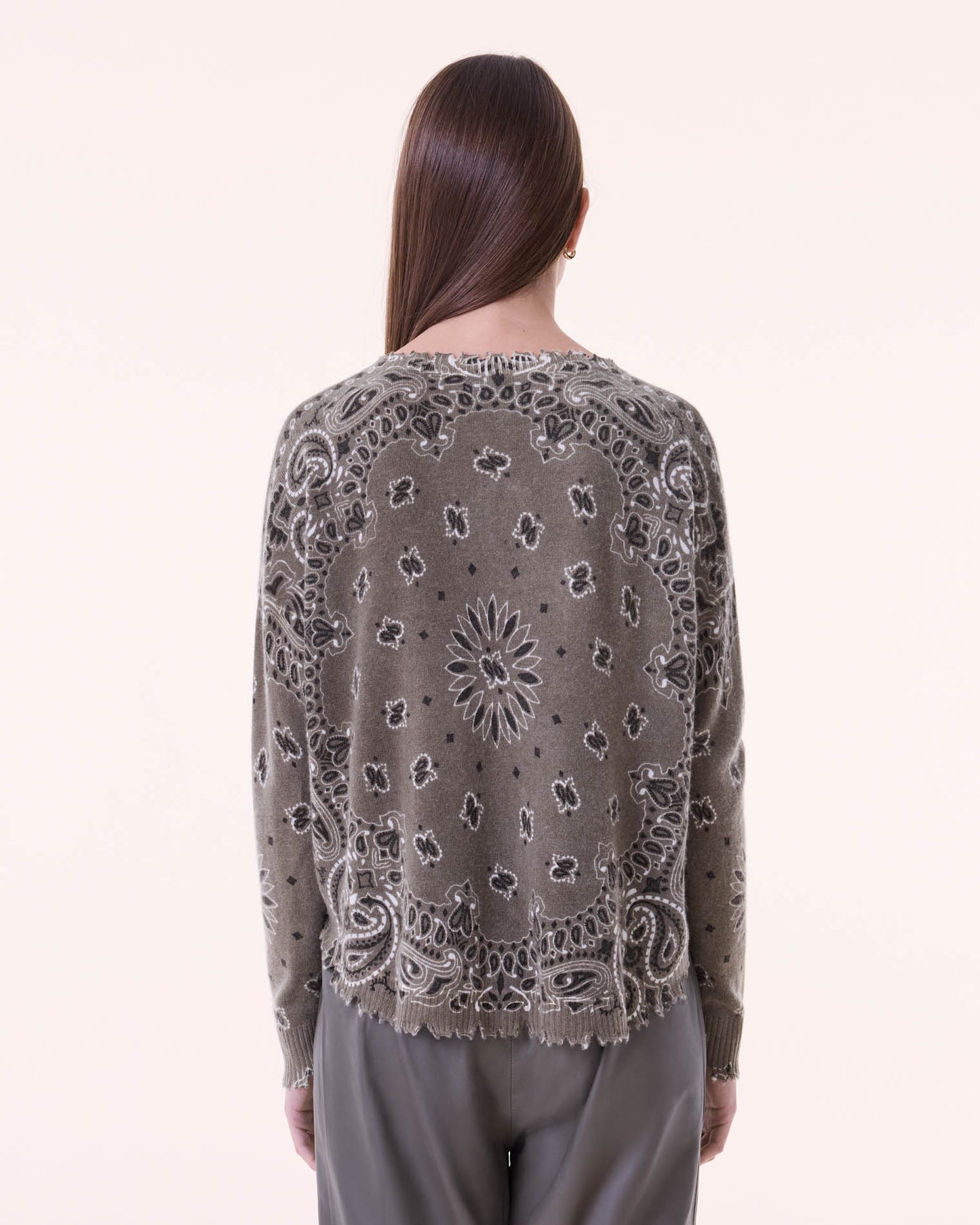 Sweater Mela Bandana Bico marl khaki