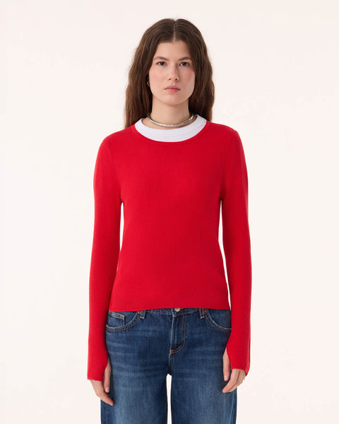 Pull Maori rouge corail - Image 2