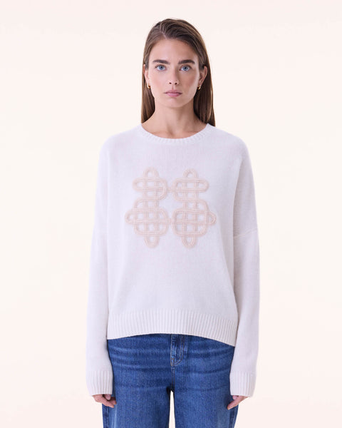 Pull Amelie Symbol beige organic - Image principale