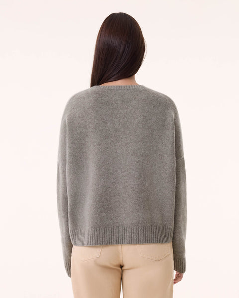 Sweater Amelie Symbol dark khaki - Image principale