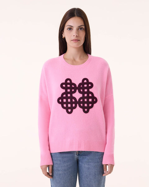 Sweater Amelie Symbol bubblegum pink - Image principale