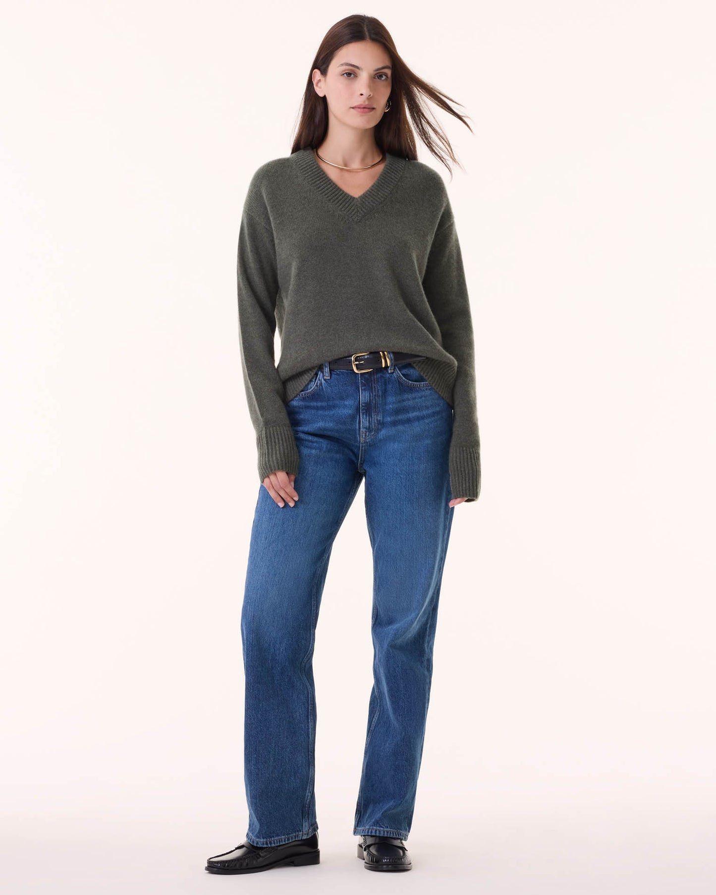 Sweater Lila dark khaki