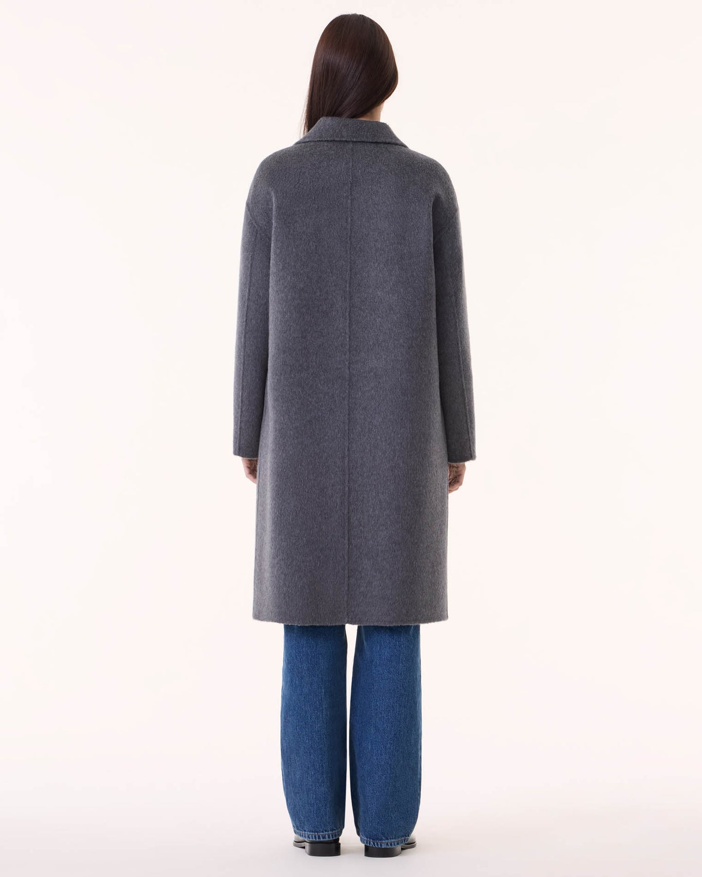 Coat Kaku flannel gray