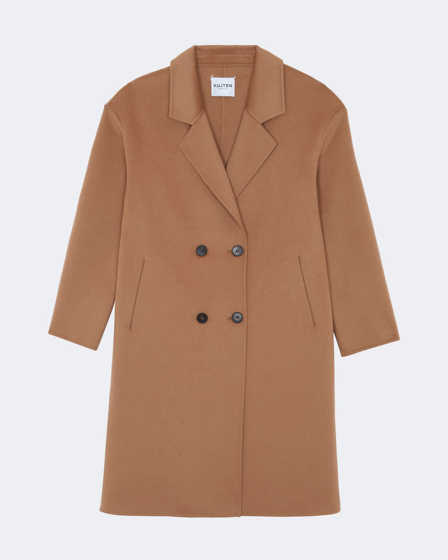 Camelo Brown Cashmere Coat | Kujten Cashmere