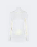 Pull en cachemire blanc pour femme - Kujten packshot