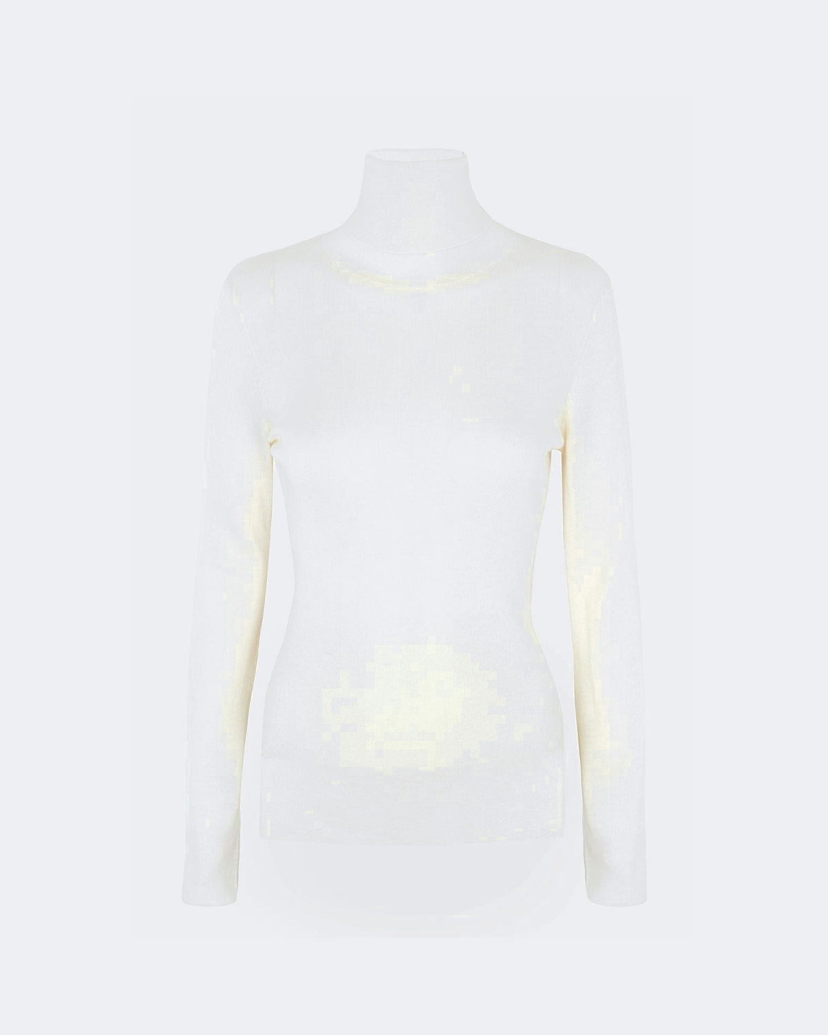 Pull en cachemire blanc pour femme - Kujten packshot