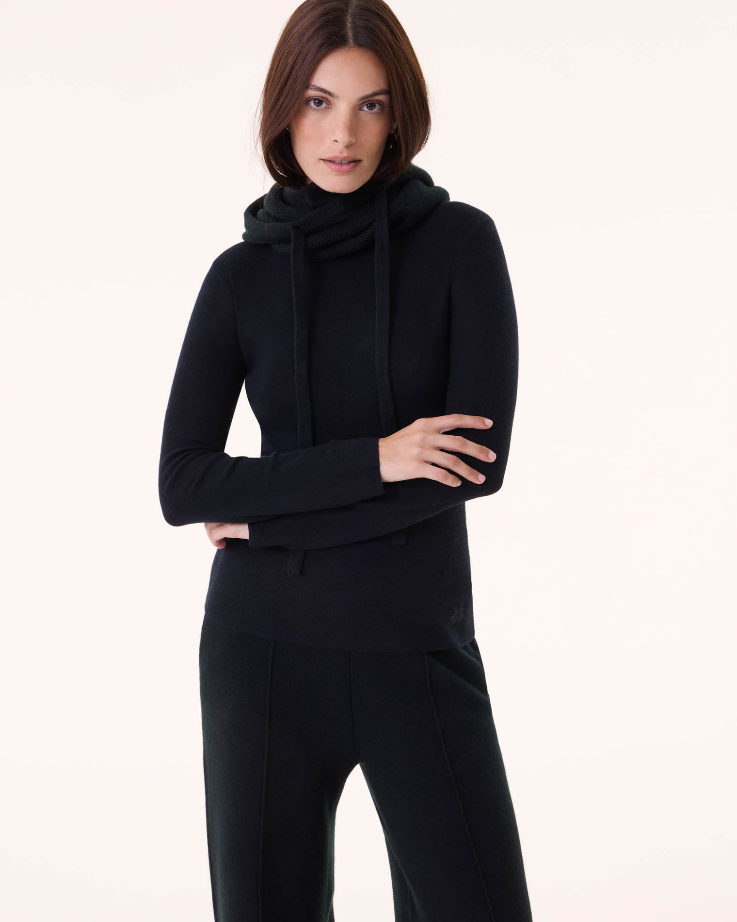 Black Women Turtleneck Cashmere Sweater Kujten Cashmere