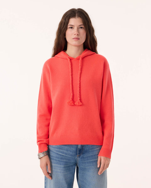 Pull Hoodie Bakia corail néon - Image 2