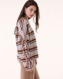 Pull Zanabi marron camelo