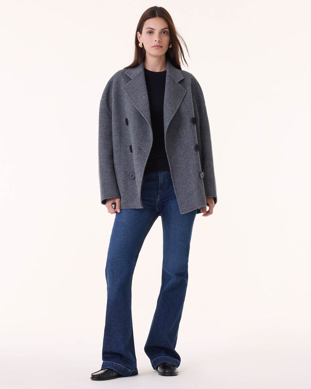 Veste Chacha gris flanelle - Image principale