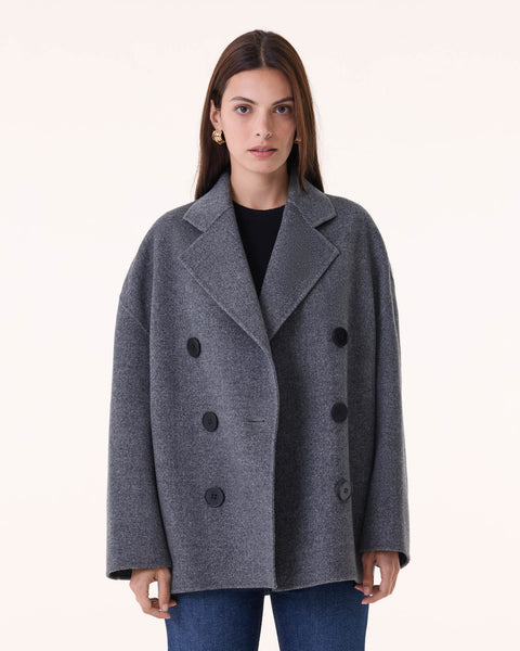 Veste Chacha gris flanelle - Image principale