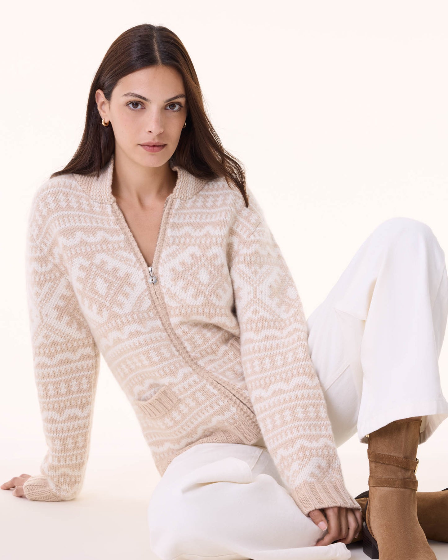 Vest Danaya organic beige